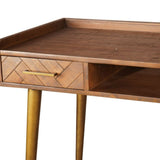 Havana Gold 2 Drawer Desk | Taylors on the High Street
