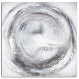 Orion Silver And Grey Hand Painted Canvas | Taylors On The High Street