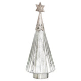 The Noel Collection Star Topped Glass Decorative Medium Tree