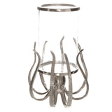 Large Silver Octopus Candle Hurricane Lantern | Taylors on the High Street