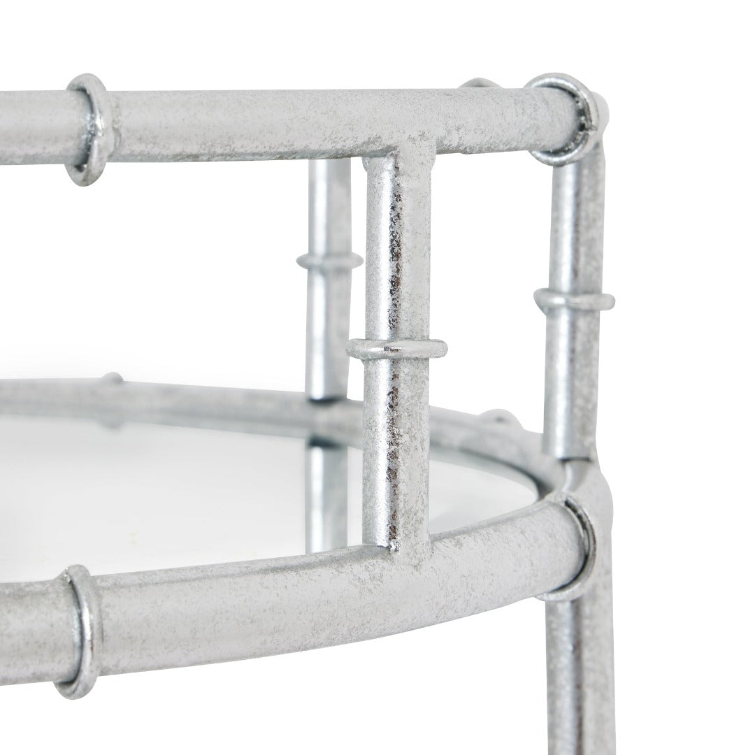 Silver Round Drinks Trolley | Taylors on the High Street