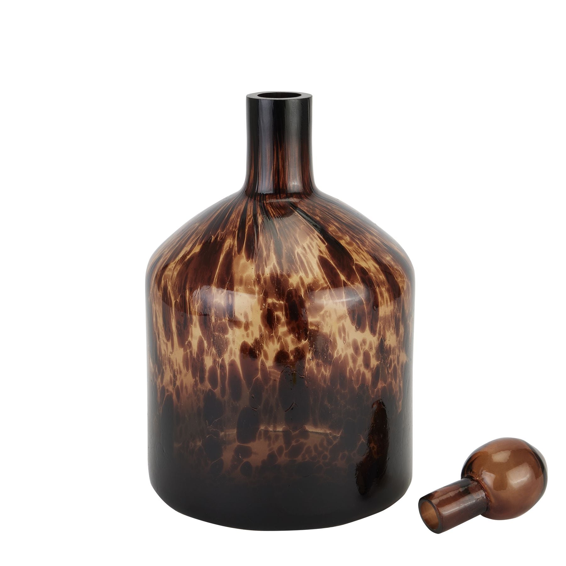 Amber Dapple Bottle With Stopper