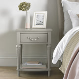 Bentley Designs Montreux Urban Grey 1 Drawer Nightstand | Taylors on the High Street
