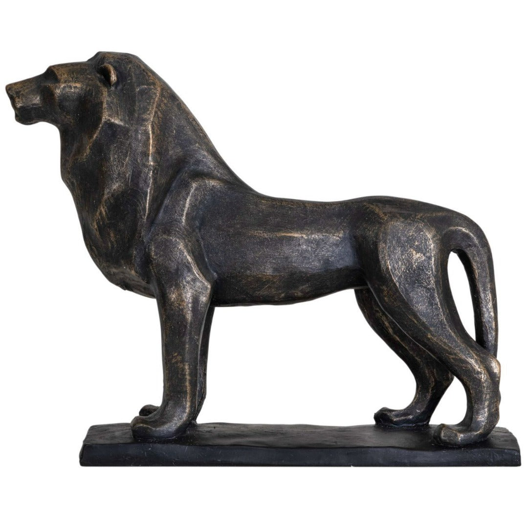 Cubist Resin Lion Sculpture | Taylors on the High Street