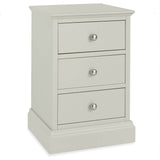 Bentley Designs Ashby Soft Grey 3 Drawer Nightstand | Taylors on the High Street