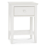 Bentley Designs Ashby White 1 Drawer Nightstand | Taylors on the High Street