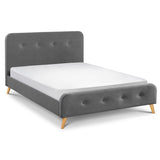 Julian Bowen Astrid Curved Retro Buttoned Bed | Taylors on the High Street