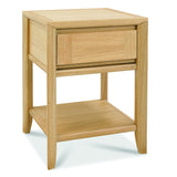 Bentley Designs Bergen Oak Lamp Table with Drawer | Taylors on the High Street