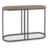 Bentley Designs Chevron Weathered Ash Console Table