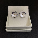Malcolm Appleby Flouries Earrings with 18ct Gold Dot