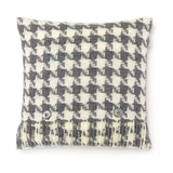 Bronte by Moon Monochrome Houndstooth Cushion