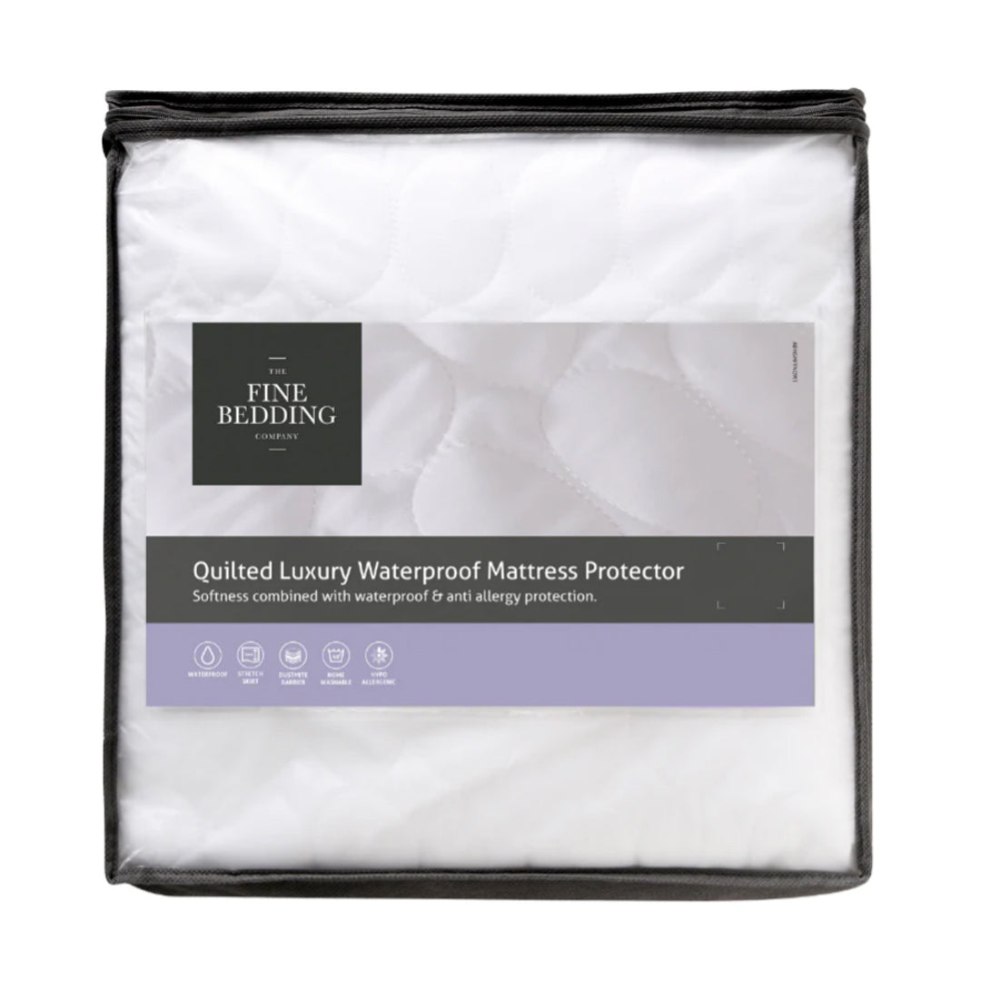 The Fine Bedding Company Quilted Luxury Waterproof Mattress Protector | Taylors on the High Street